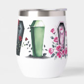 Coffin mok tumbler gothic waterfles (Links)