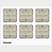 Coffin Nails Halloween Jar Sticker Label (Vel)