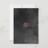 Coffin Rozen Halloween bruiloft Bedankkaart (Achterkant)