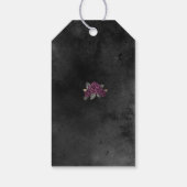 Coffin Rozen Halloween Dank u bruiloft Cadeaulabel (Achterkant)