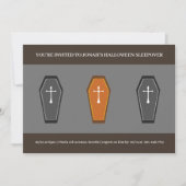 Coffin Sleepover Party uitnodiging (Voorkant)