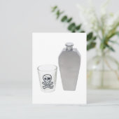 CoffinFlaskShotGlass070109 Briefkaart (Staand voorkant)
