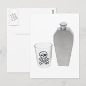 CoffinFlaskShotGlass070109 Briefkaart (Voorkant / Achterkant)