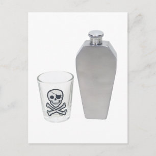CoffinFlaskShotGlass070109 Briefkaart