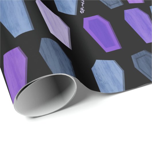 Coffinz - Paars Cadeaupapier (Rol Hoek)