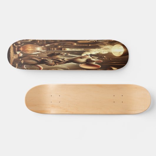 "Cog & Goggles: Steampunk Muisuitvinder Persoonlijk Skateboard (Horizontaal)
