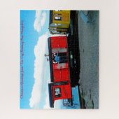 Cog Railway New Hampshire. kerstcadeautjes Legpuzzel (Verticaal)