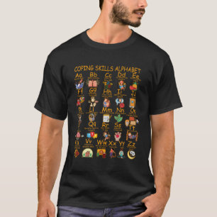 COG SS Alphabet Tal Health Awareness Counselor T-shirt