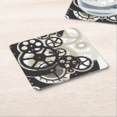 Cog-wielen Kartonnen Onderzetters (Schuin)