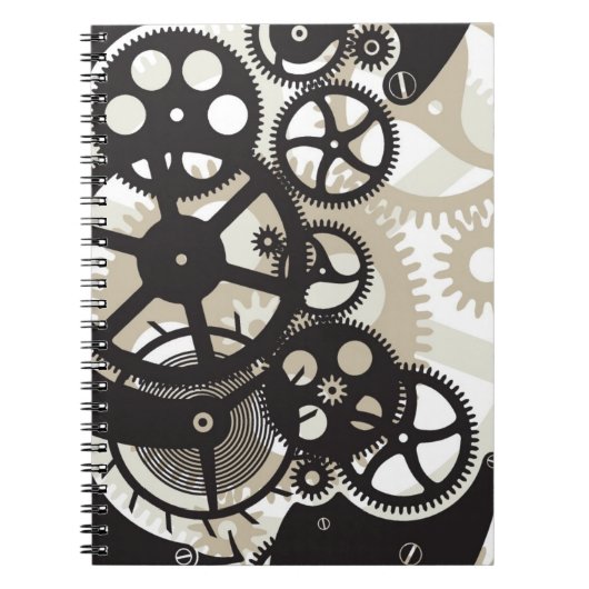 Cog-wielen Notitieboek (Voorkant)