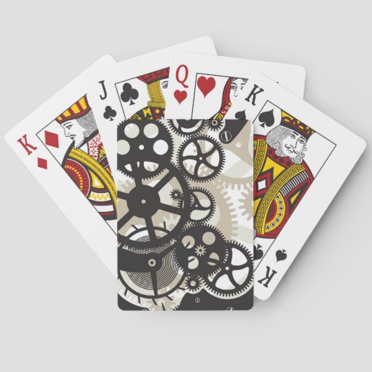 Cog-wielen Speelkaarten (Achterkant)
