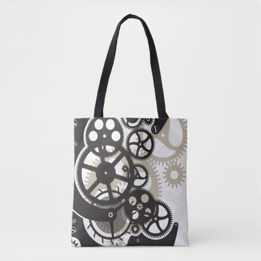 Cog-wielen Tote Bag (Voorkant)