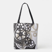 Cog-wielen Tote Bag (Achterkant)