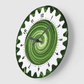 Cogged 01 - Green Swirl Grote Klok (Hoek)