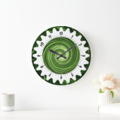 Cogged 01 - Green Swirl Grote Klok (Huis)
