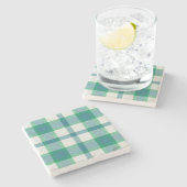 Cogit Amor Tartan Stenen Onderzetter (Zijkant)