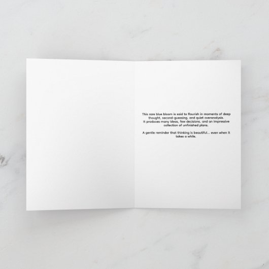 Cogitata infinita - The Endless Thinker Botanical Kaart (Binnen)