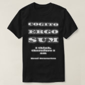 COGITO ERGO SUM Classic TShirt (Design voorkant)