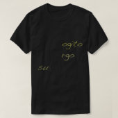 Cogito Ergo Sum Funny filosofie T-shirts. Philoso T-shirt (Design voorkant)