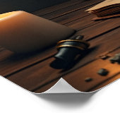 Cogito Ergo Sum - Gotische donkere academische fil Poster (Hoek)