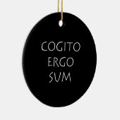 Cogito ergo sum keramisch ornament (Rechts)