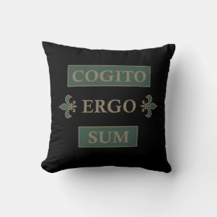 Cogito ergo sum kussen