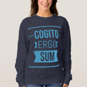 Cogito ergo sum - Latijns schrift Sweatshirt (Voorkant)