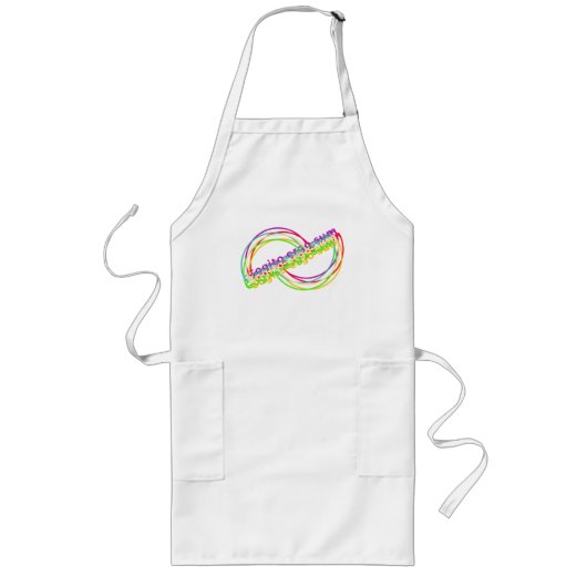 Cogito, ergo sum Latijnse Quote  Lang Schort (Voorkant)