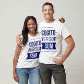 Cogito ergo sum - Latijnse uitdrukking T-shirt (Unisex)