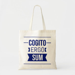 Cogito ergo sum - Latijnse uitdrukking Tote Bag