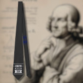 Cogito ergo sum - Latijnse uitdrukking -zwart Stropdas