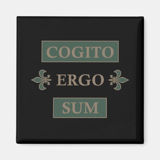 Cogito ergo sum magneet (Voorkant)