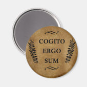 Cogito ergo sum magneet (Voorkant / Achterkant)