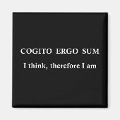 Cogito ergo sum magneet (Voorkant)