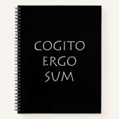 Cogito ergo sum notitieboek (Voorkant)