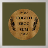 Cogito ergo sum poster (Voorkant)