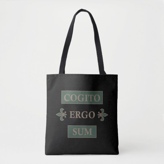 Cogito ergo sum tote bag (Voorkant)