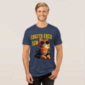 Cogito ergo sum Tri-Blend shirt (Voorkant volledig)