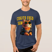 Cogito ergo sum Tri-Blend shirt (Voorkant)