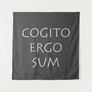 Cogito ergo sum wandkleed