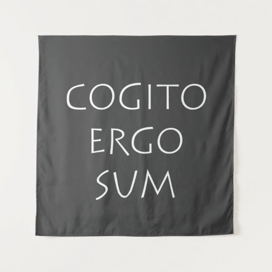 Cogito ergo sum wandkleed (Voorkant)