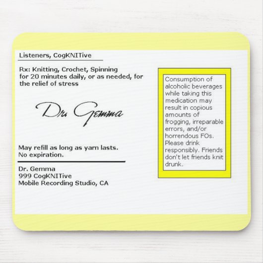 CogKNITive RX Muismat (Voorkant)