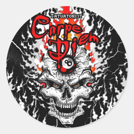 Cogli l'Attimo Ronde Sticker (Voorkant)