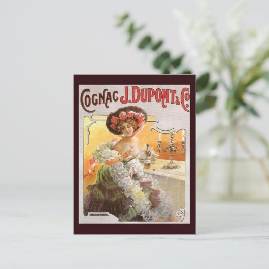  Cognac Advertisement Briefkaart (Staand voorkant)