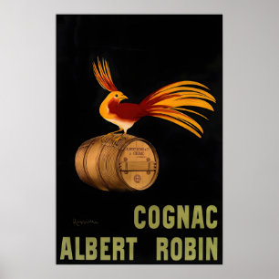 Cognac Albert Robin Vintage Reclameposter van Poster