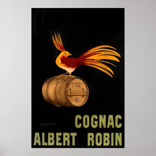 Cognac Albert Robin Vintage Reclameposter van Poster (Voorkant)