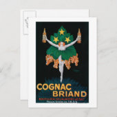 Cognac Briand Promotion Poster Briefkaart (Voorkant / Achterkant)
