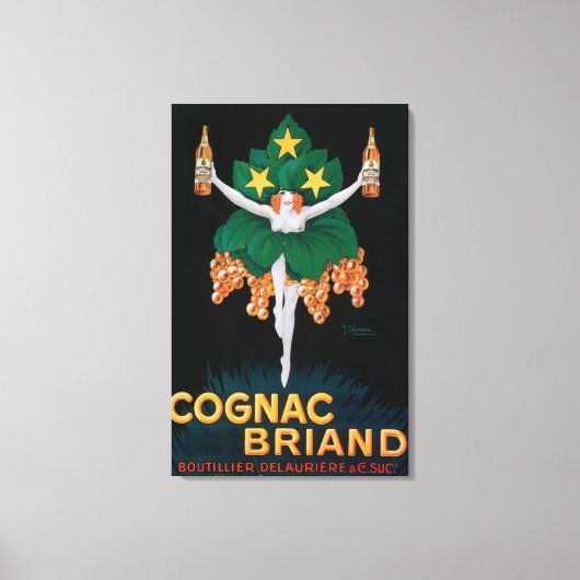 Cognac Briand Promotion Poster Canvas Afdruk (Voorkant)