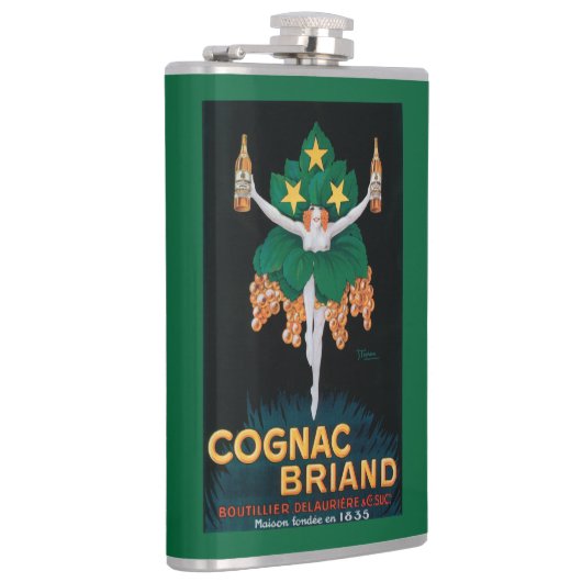 Cognac Briand Promotion Poster Heupfles (Rechts)