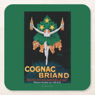 Cognac Briand Promotion Poster Kartonnen Onderzetters